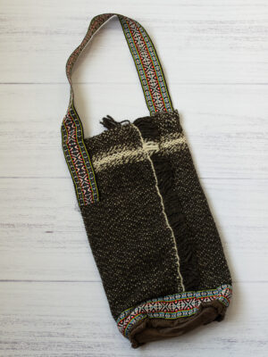 BOLSO MATERO CON APLICACIÓN EN CUERO ARTESANAL