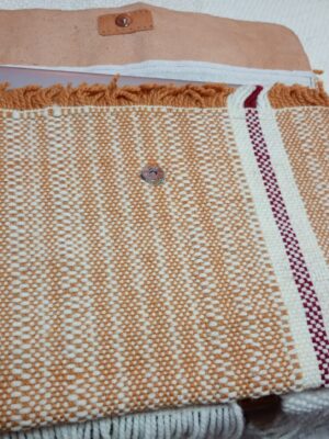 Estuche para Notebook en Telar y Cuero