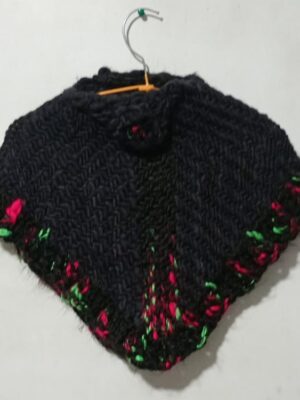 Poncho de Lana de Oveja para Niña
