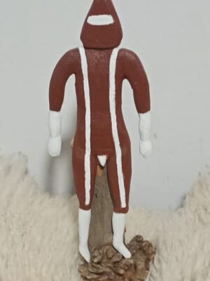 Selk’nam: Figura Artesanal «Hain» en Madera de Lenga – Misticismo Patagónico