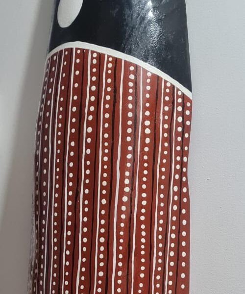 Mascara de lenga pintada a mano 65 x 13 cm